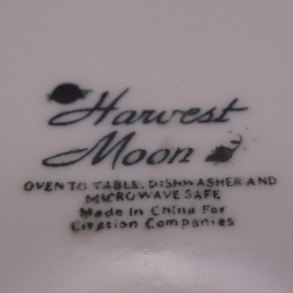Set of Two(2) 7.75 Inch and Set of Seven(7) 6.5 Inch Harvest Moon Ceramic Plates - Picture 6 of 12